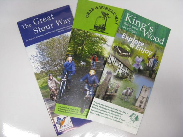 walking & cycling leaflets