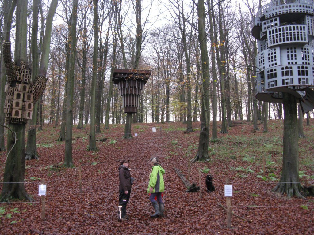 Super Kingdom tree art structures before they were decommissioned
