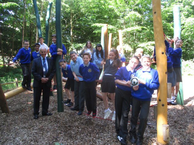 Children at Loudon Wood play area