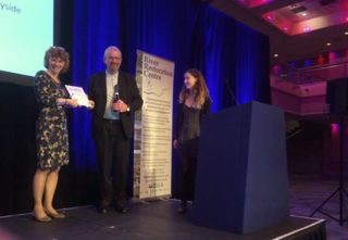 Nick Fysh receiving his certificate