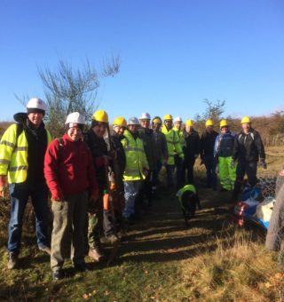 KCC Highways volunteers at Kings wood