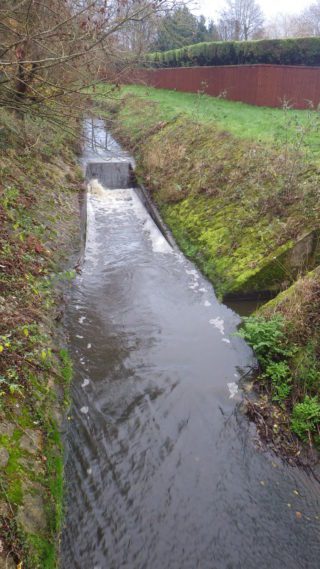 Sevington Weir prior to reduction in height