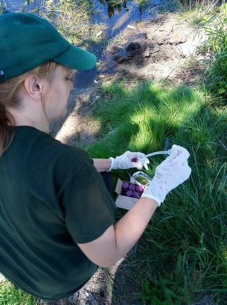 KSCP officer + eDNA survey equipement