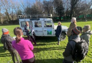 volunteers & landrover
