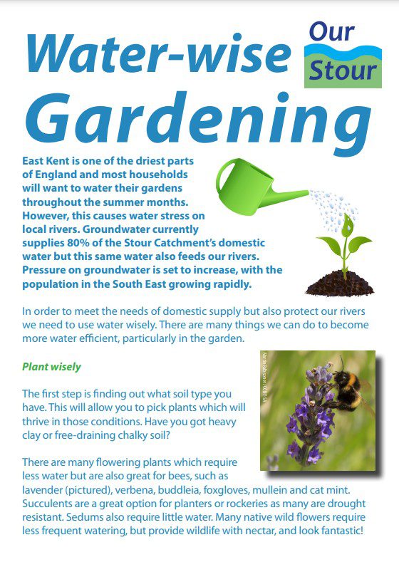 Cover of the water wise gardening leaflet
