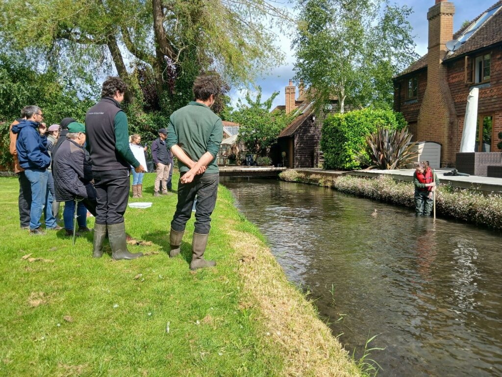 Wingham Wheat Club discovering Riverfly Monitoring